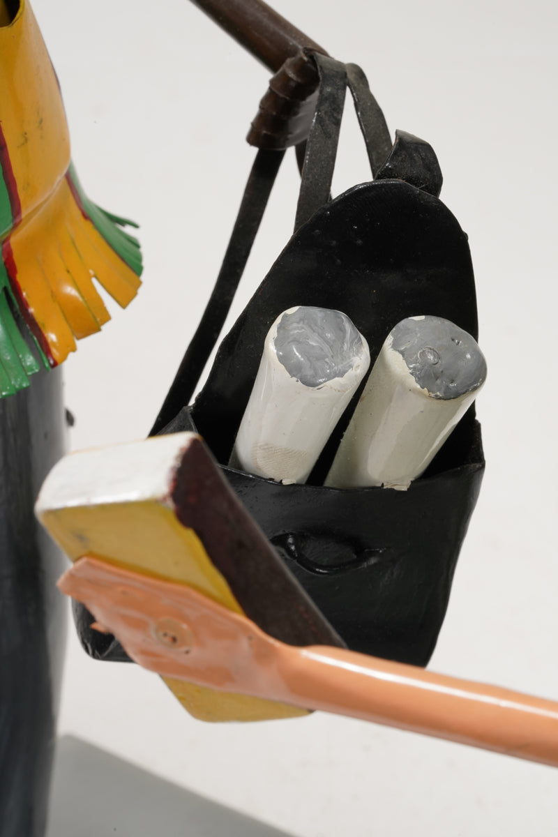 A scene with a pair of smoking young people