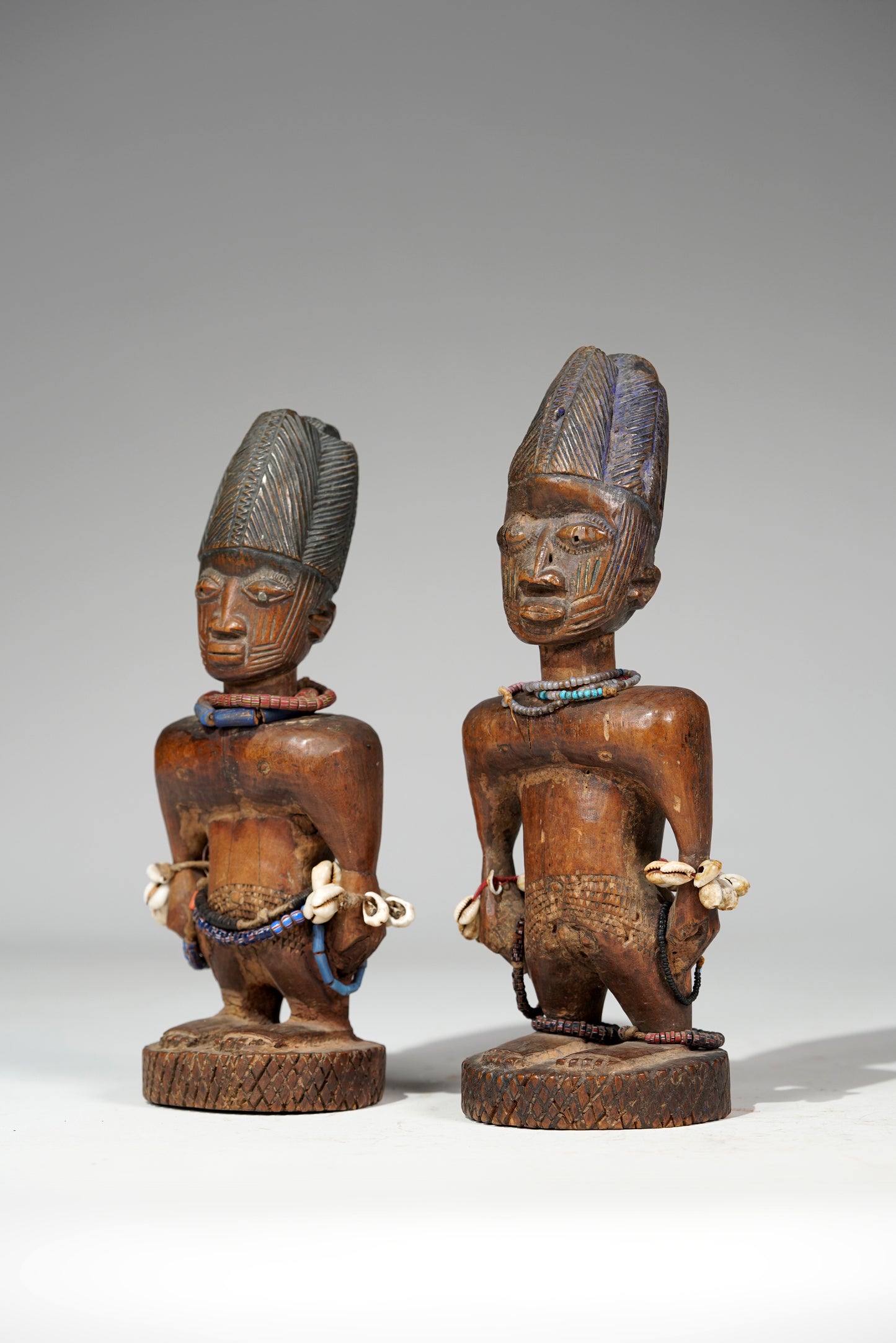 Ibeji male twin figures