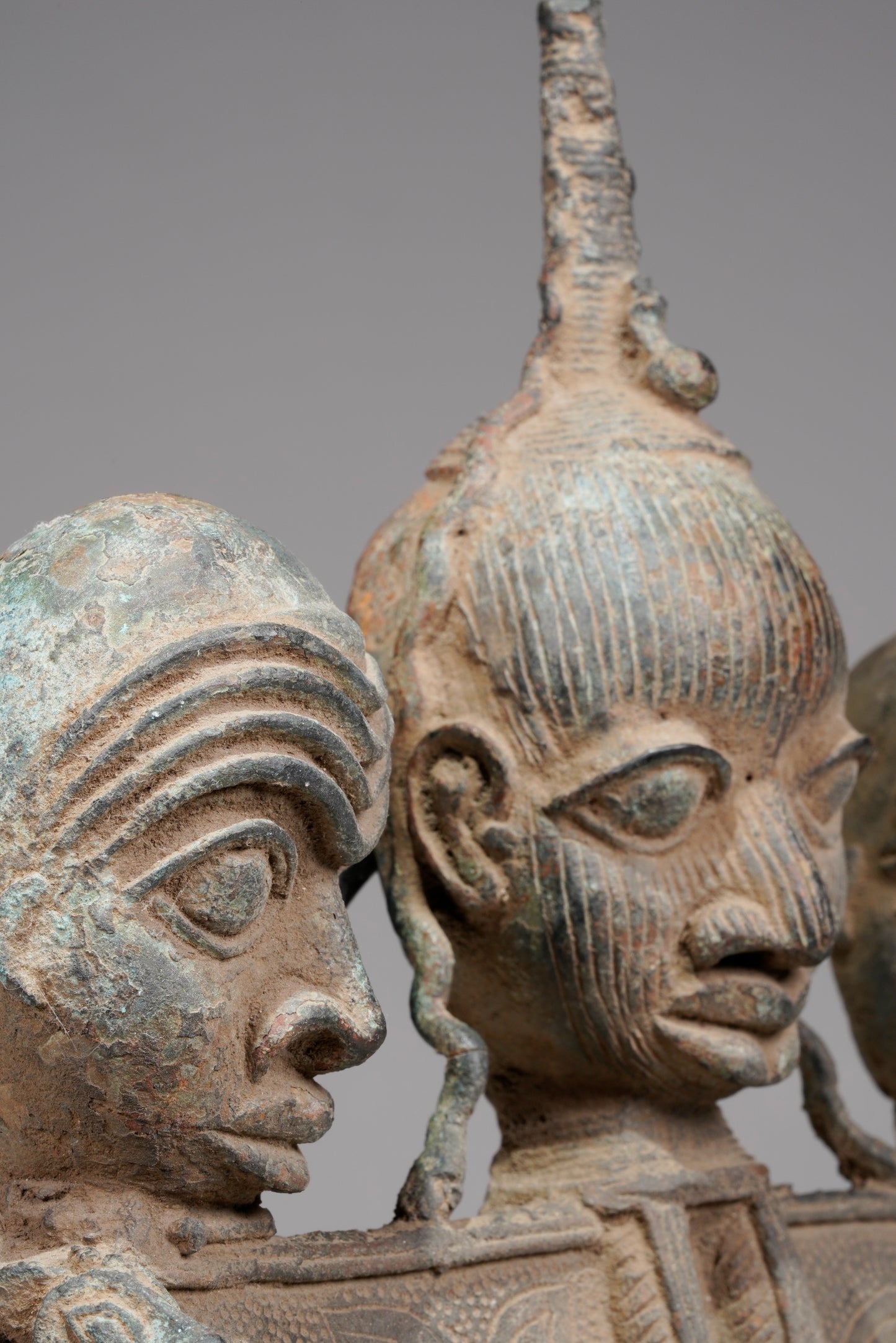 A Bronze Plaque in the style of Benin/ Ife