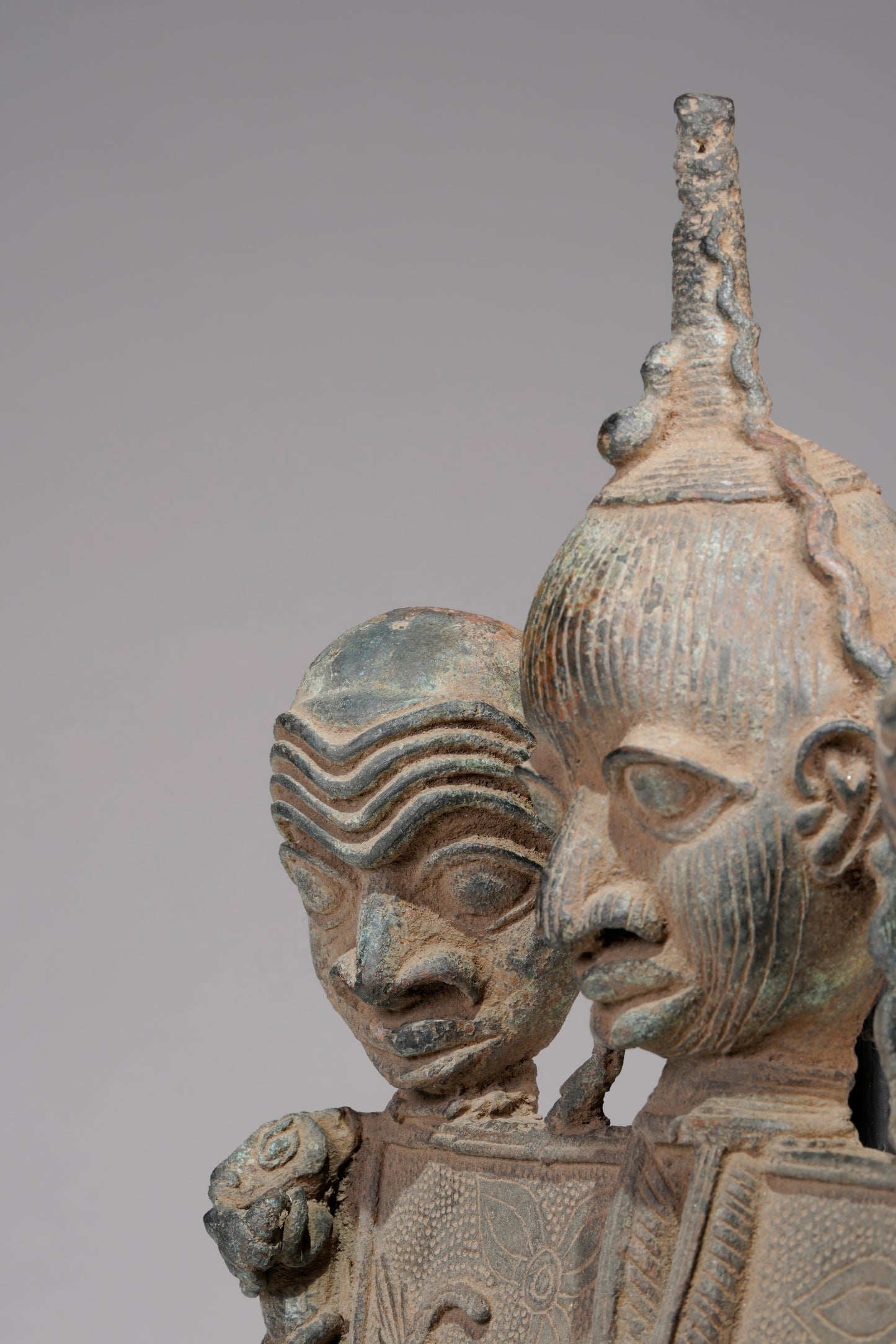 A Bronze Plaque in the style of Benin/ Ife