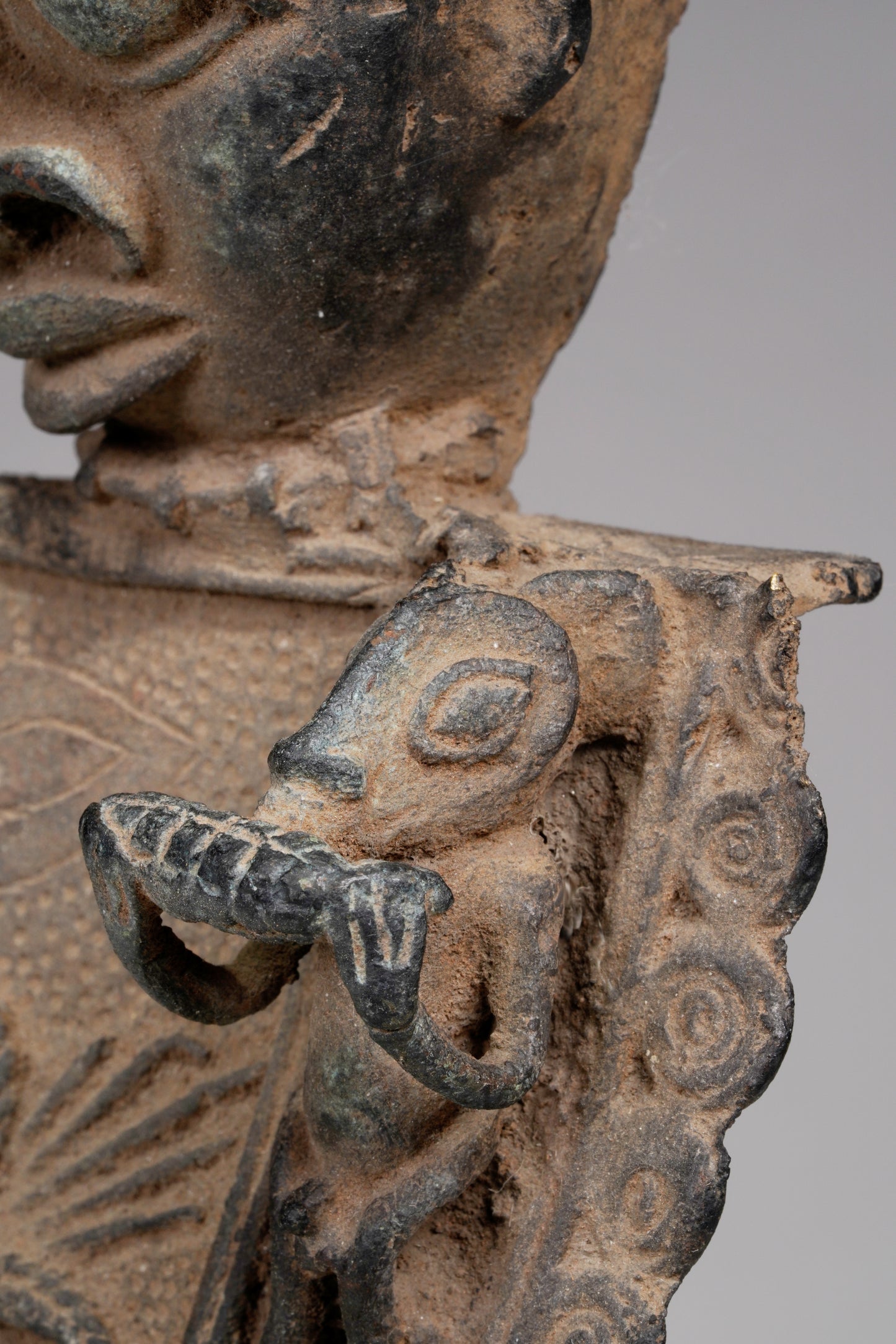 A Bronze Plaque in the style of Benin/ Ife