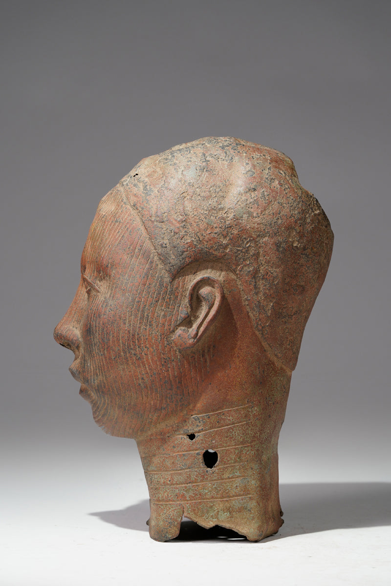 A bronze head