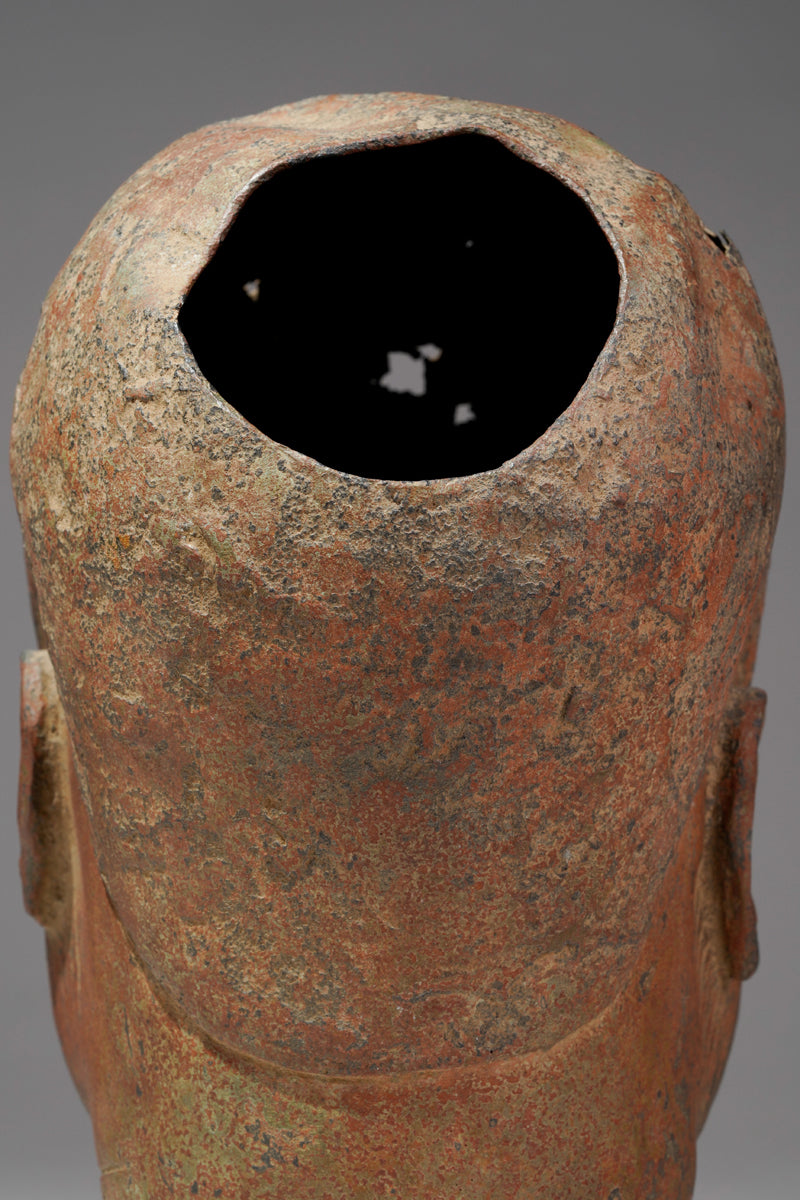 A bronze head