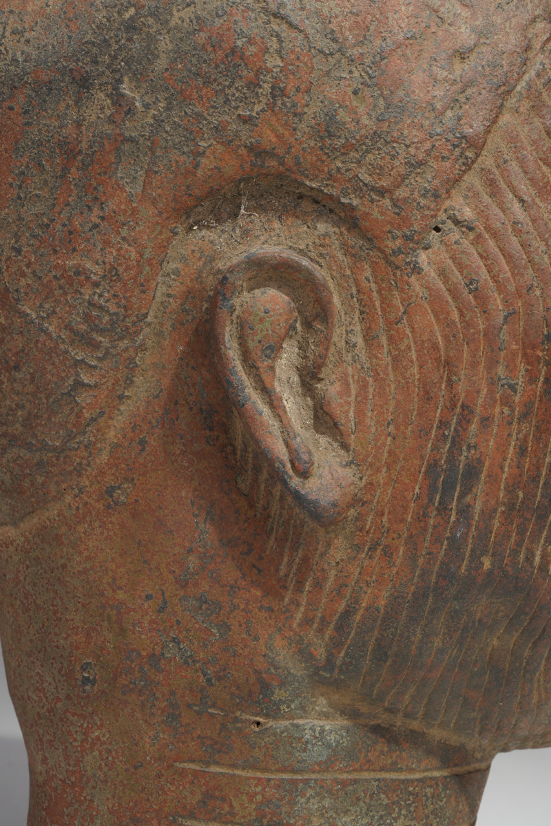 A bronze head