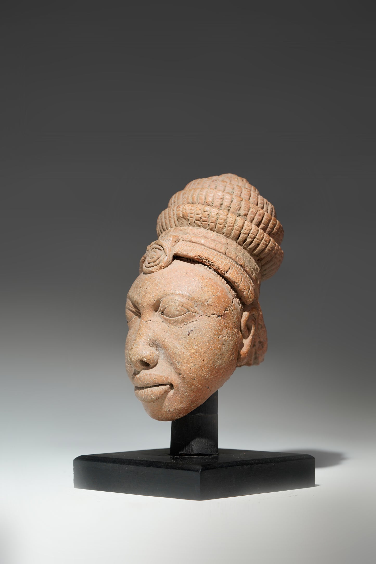 A terracotta head in the style of Ife