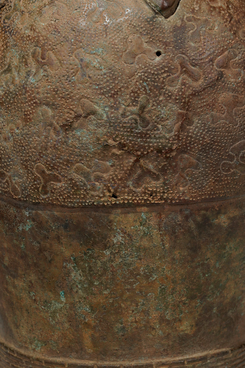 An bronze head in the style of Benin