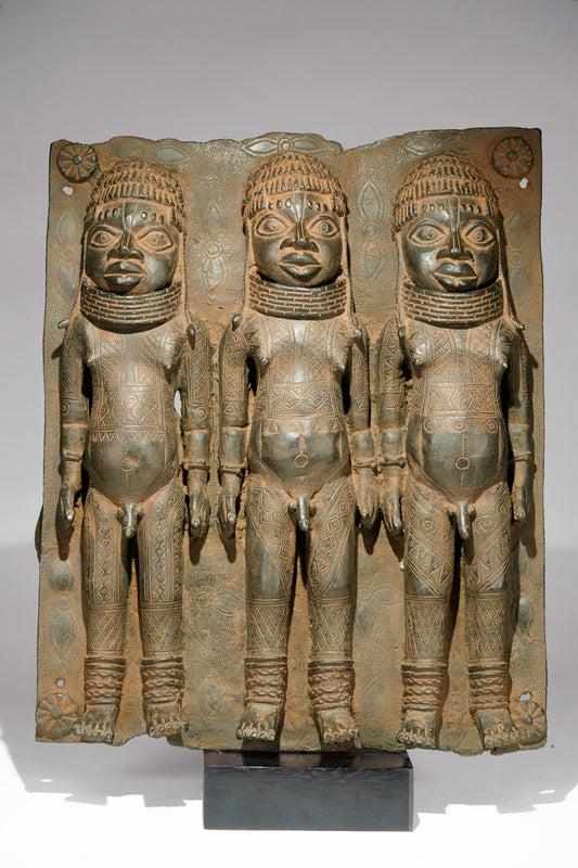 A Benin plate in the style of Benin