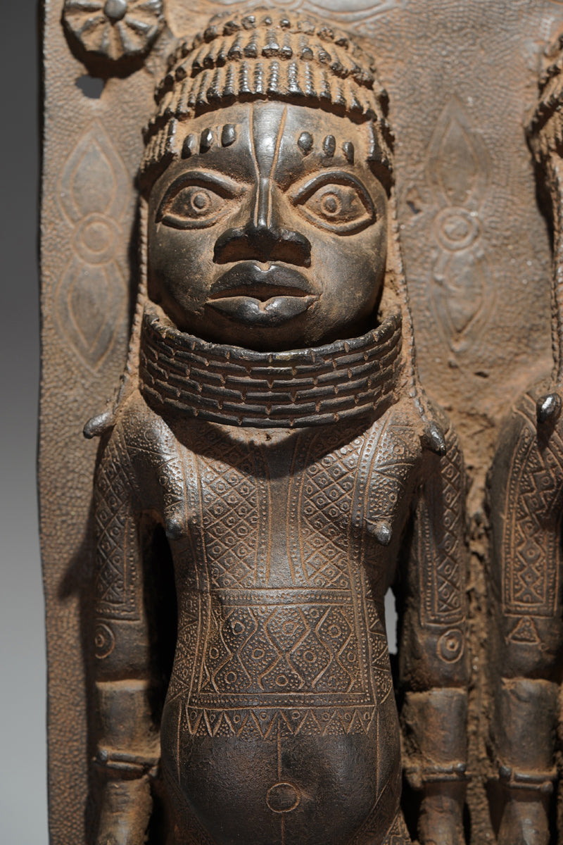 A Benin plate in the style of Benin