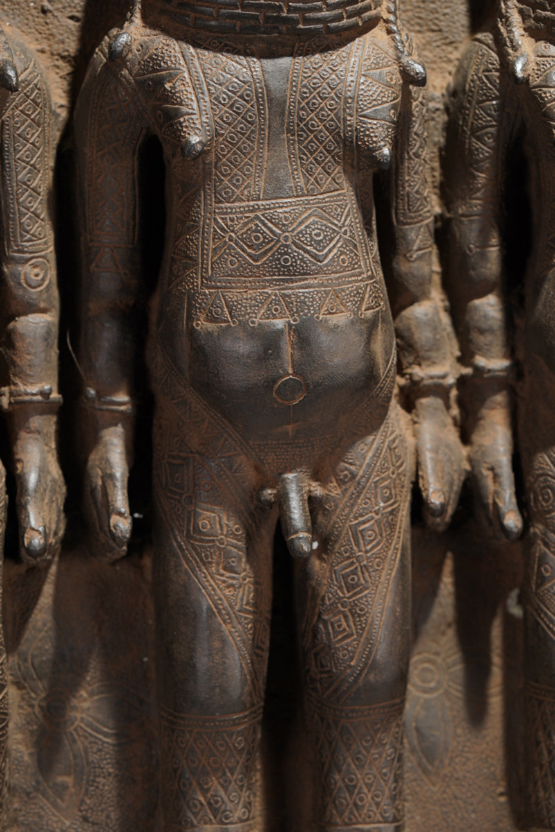 A Benin plate in the style of Benin