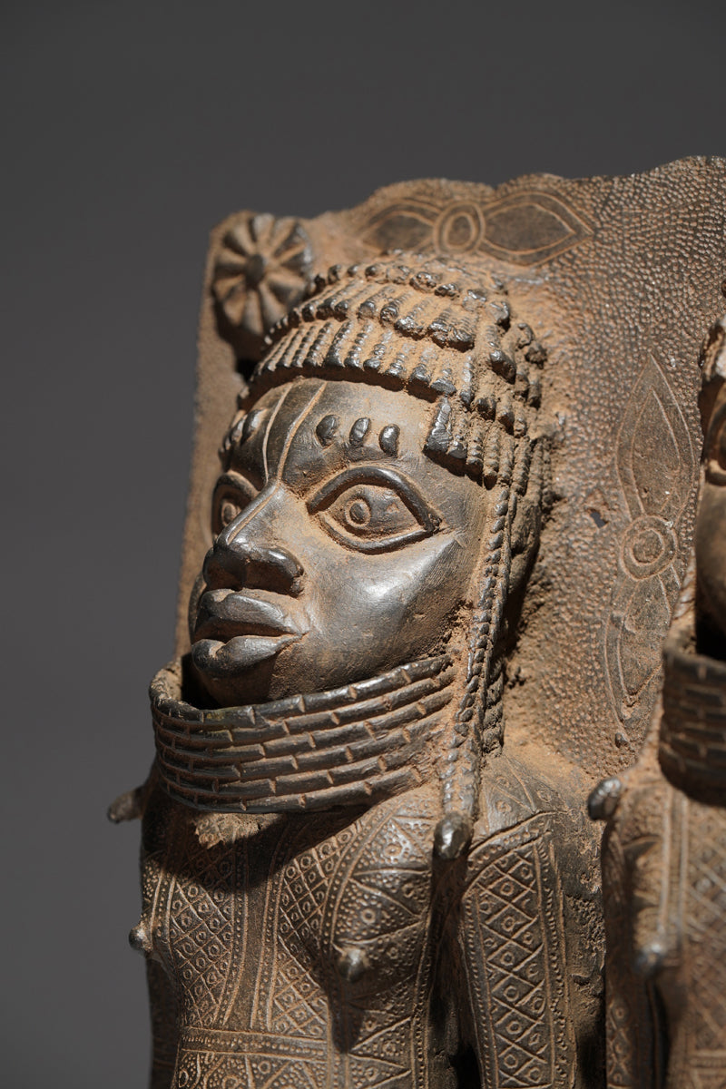 A Benin plate in the style of Benin