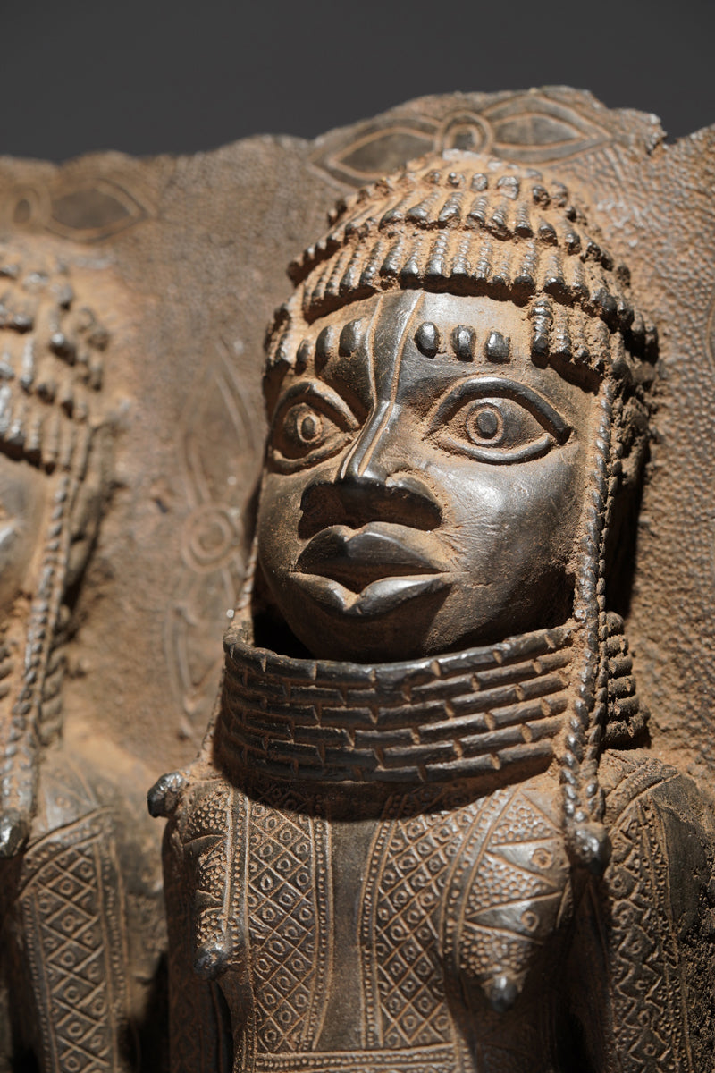 A Benin plate in the style of Benin