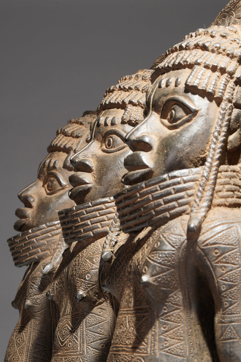 A Benin plate in the style of Benin