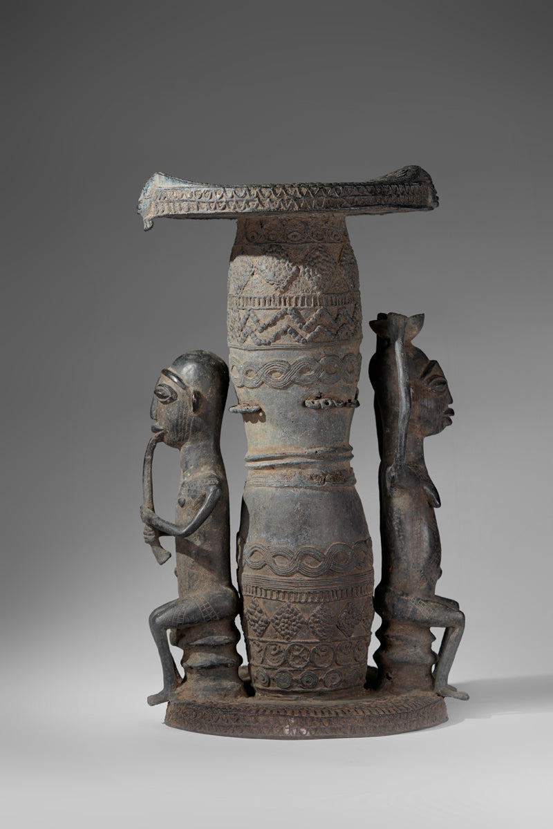 An Afo bronze stool
