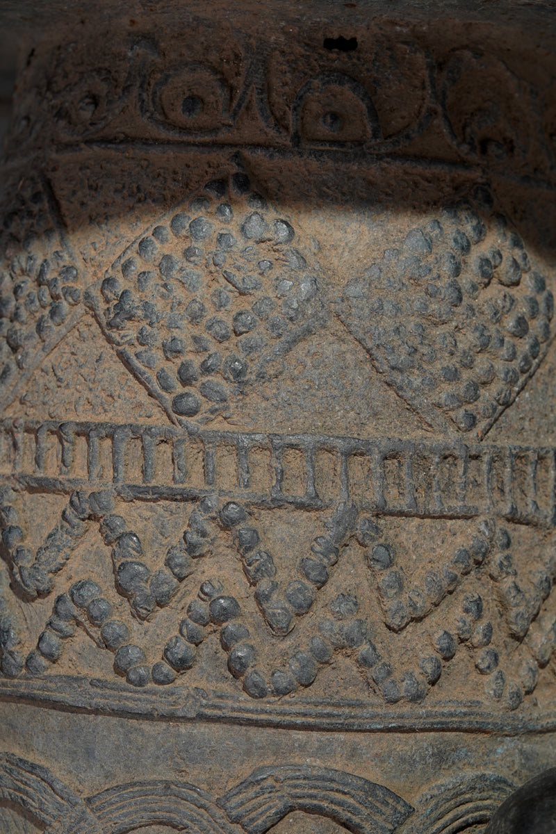 An Afo bronze stool