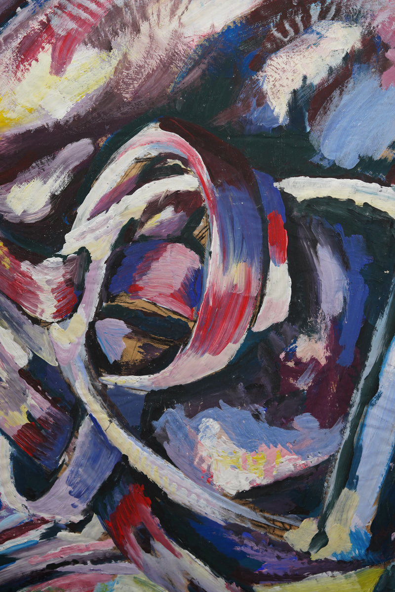 A vibrant abstract work by Irena Klonek