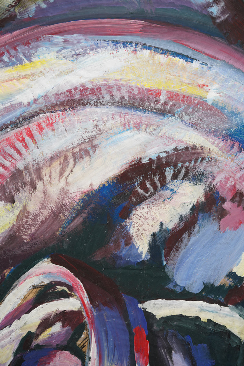 A vibrant abstract work by Irena Klonek
