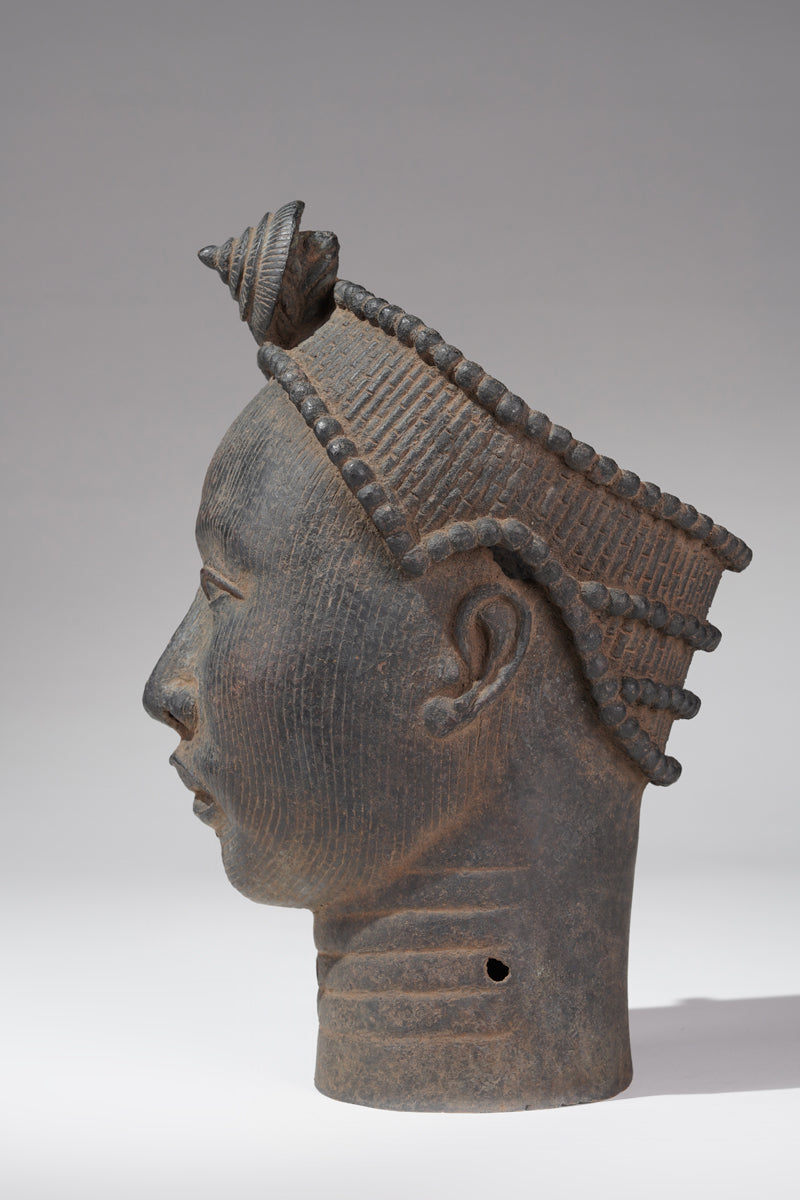 A head of Olokun in the style of Ife