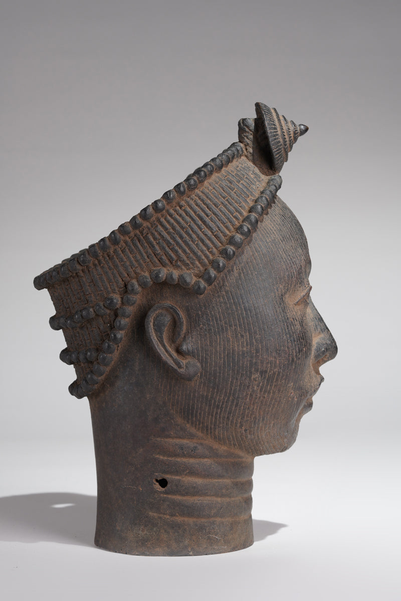 A head of Olokun in the style of Ife