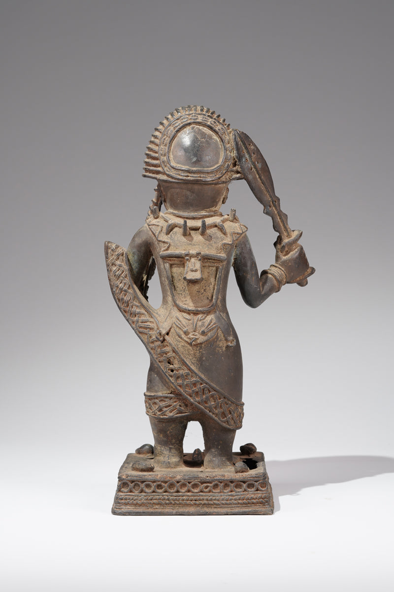 A bronze sculpture in the style of Ife