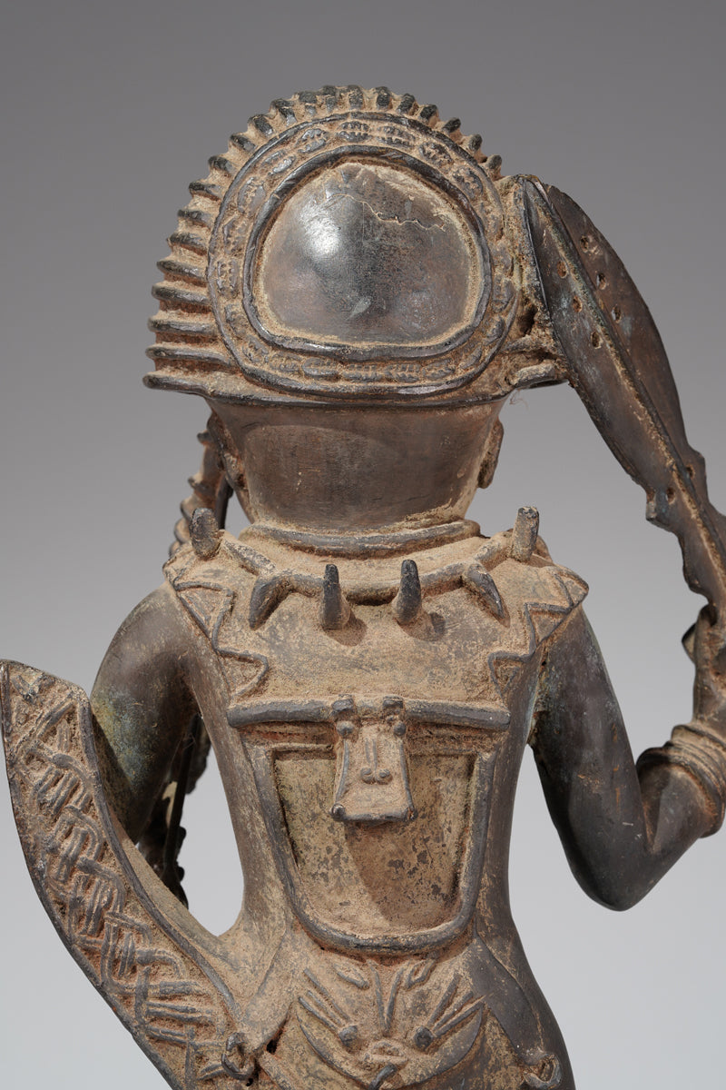 A bronze sculpture in the style of Ife
