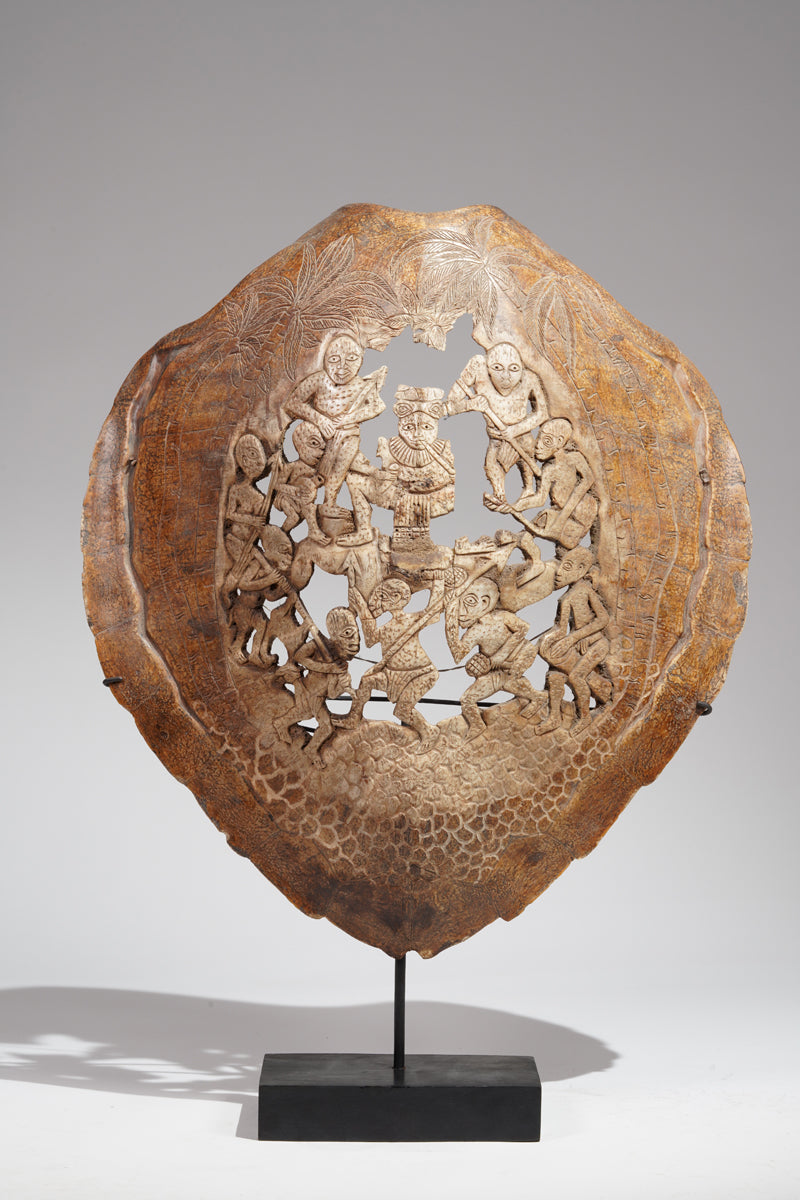 Fragmentary Karett turtle of a Bamum
