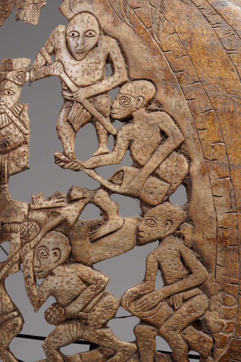 Fragmentary Karett turtle of a Bamum