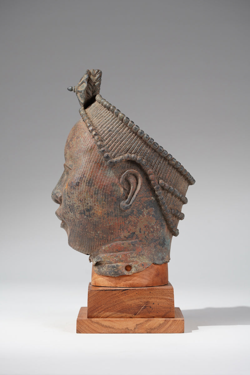 A head of Olokun or Ooni, in the style of Ife