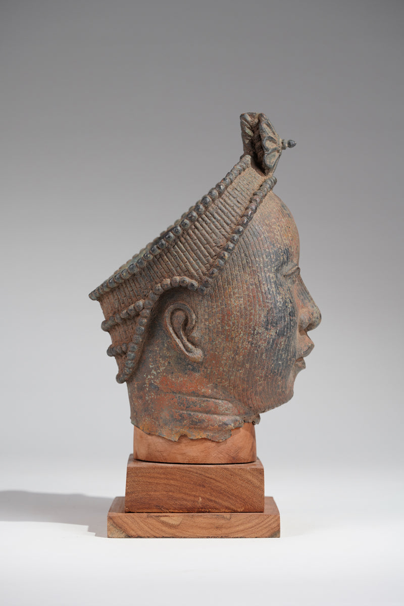A head of Olokun or Ooni, in the style of Ife