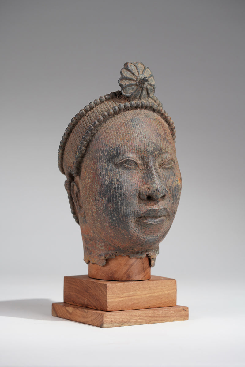 A head of Olokun or Ooni, in the style of Ife