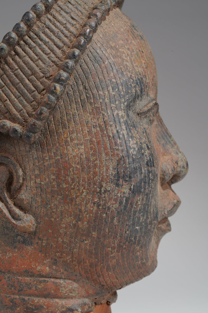 A head of Olokun or Ooni, in the style of Ife