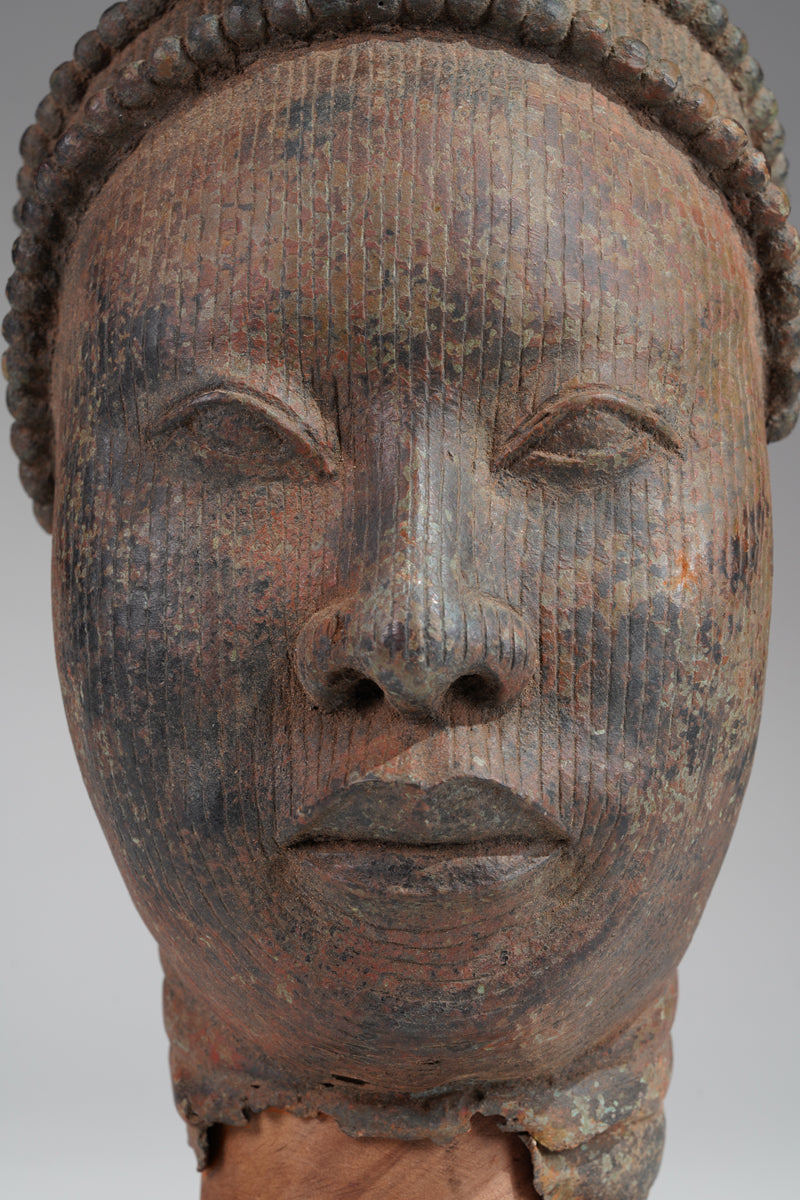 A head of Olokun or Ooni, in the style of Ife