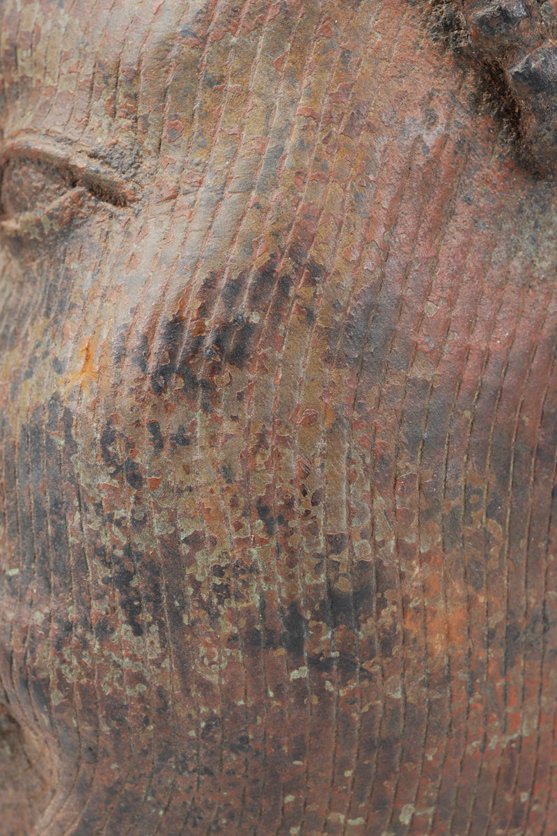 A head of Olokun or Ooni, in the style of Ife