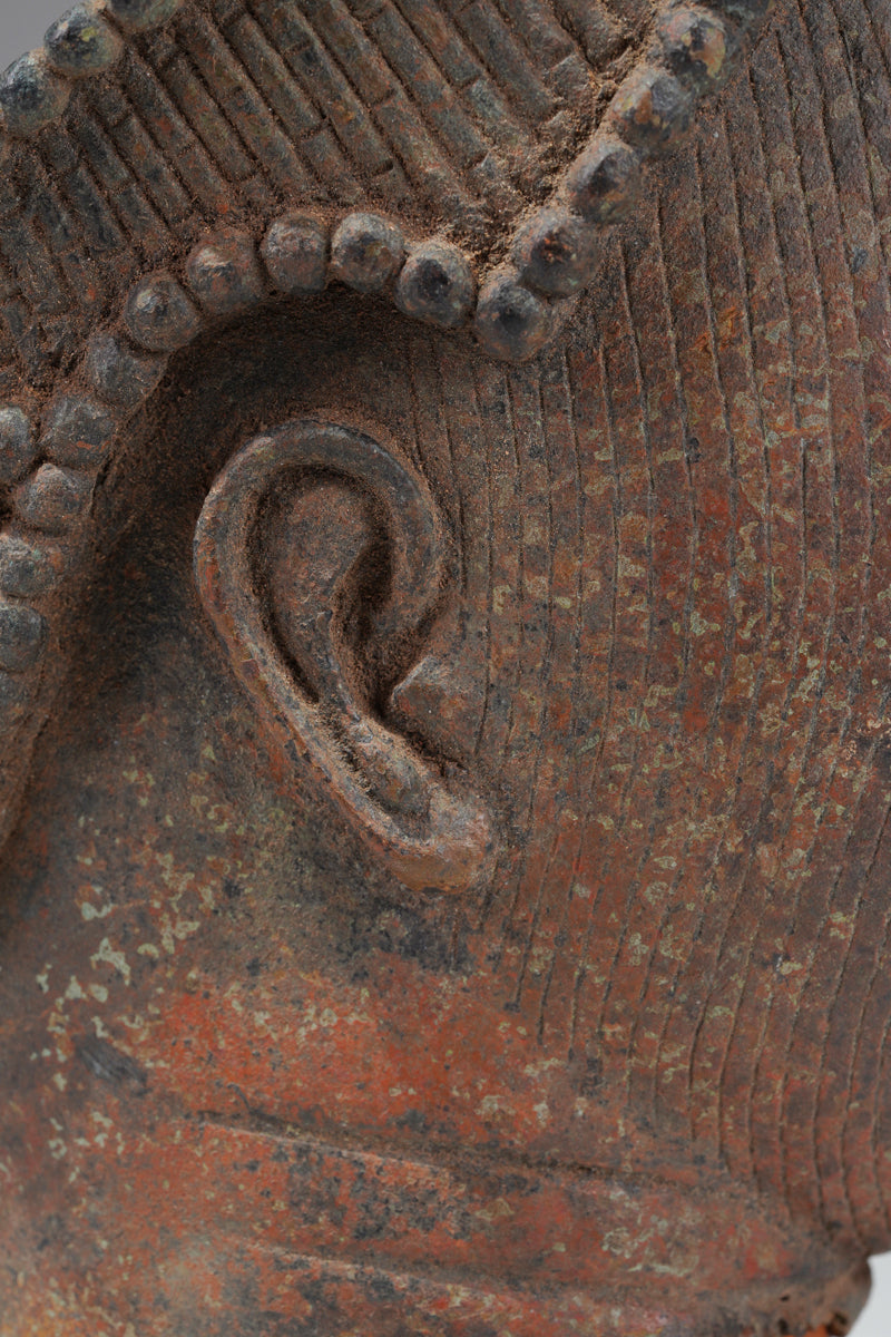 A head of Olokun or Ooni, in the style of Ife