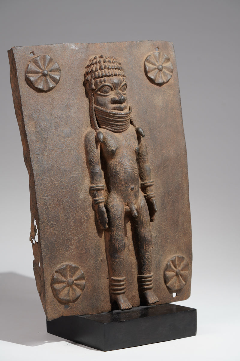 A Bronze plate in the style of Benin