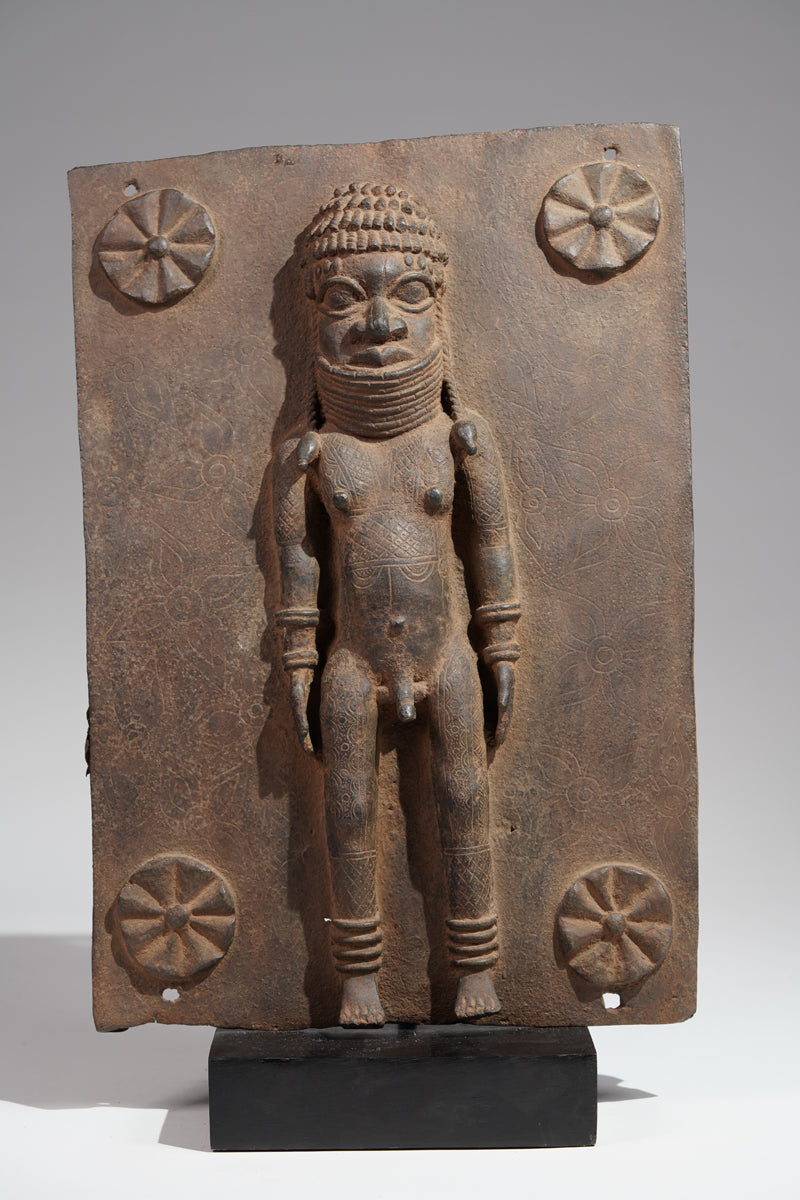 A Bronze plate in the style of Benin