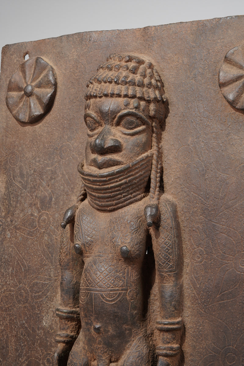 A Bronze plate in the style of Benin