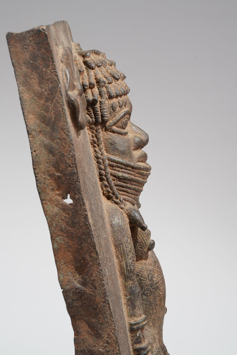 A Bronze plate in the style of Benin