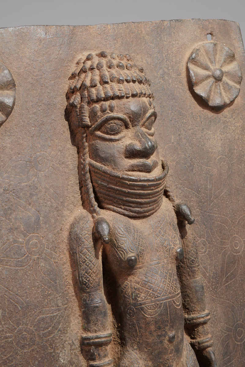 A Bronze plate in the style of Benin