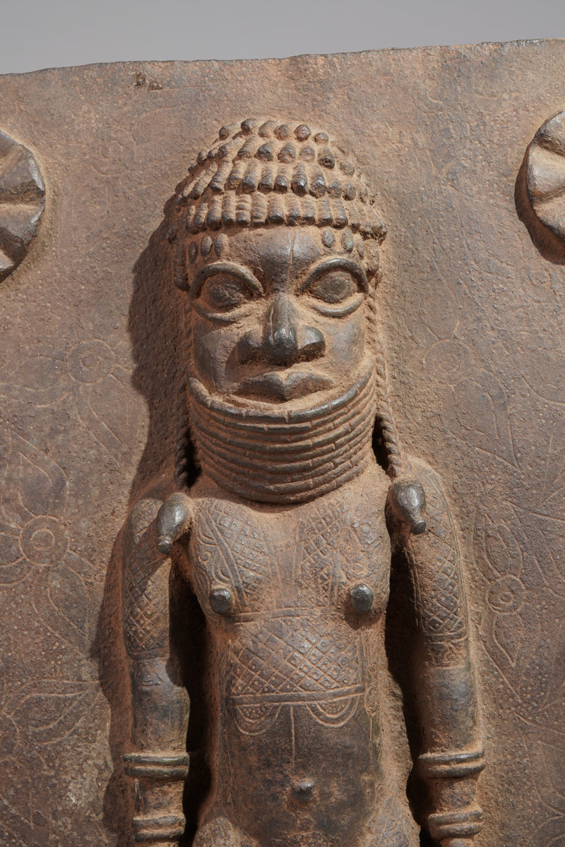 A Bronze plate in the style of Benin