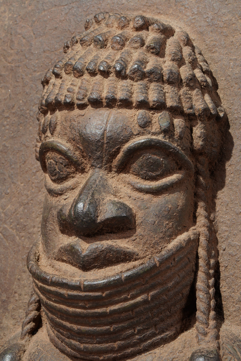 A Bronze plate in the style of Benin