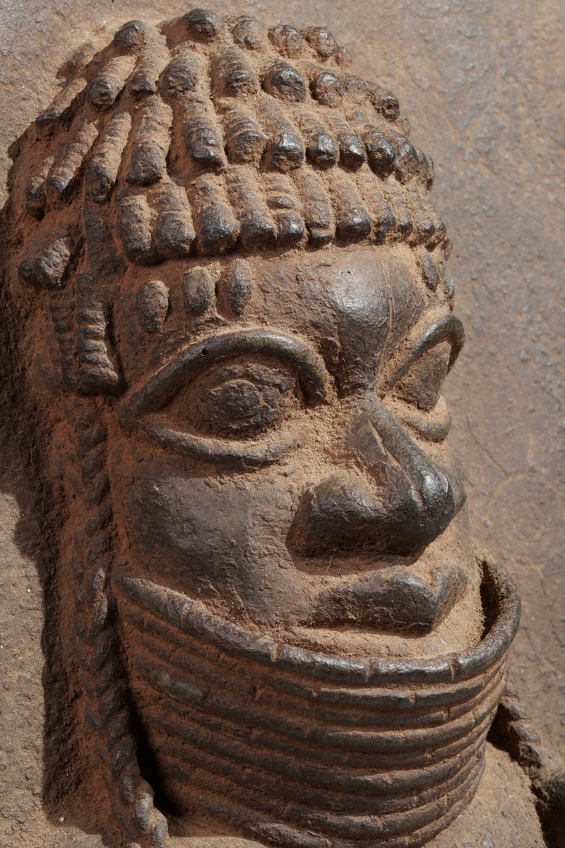 A Bronze plate in the style of Benin