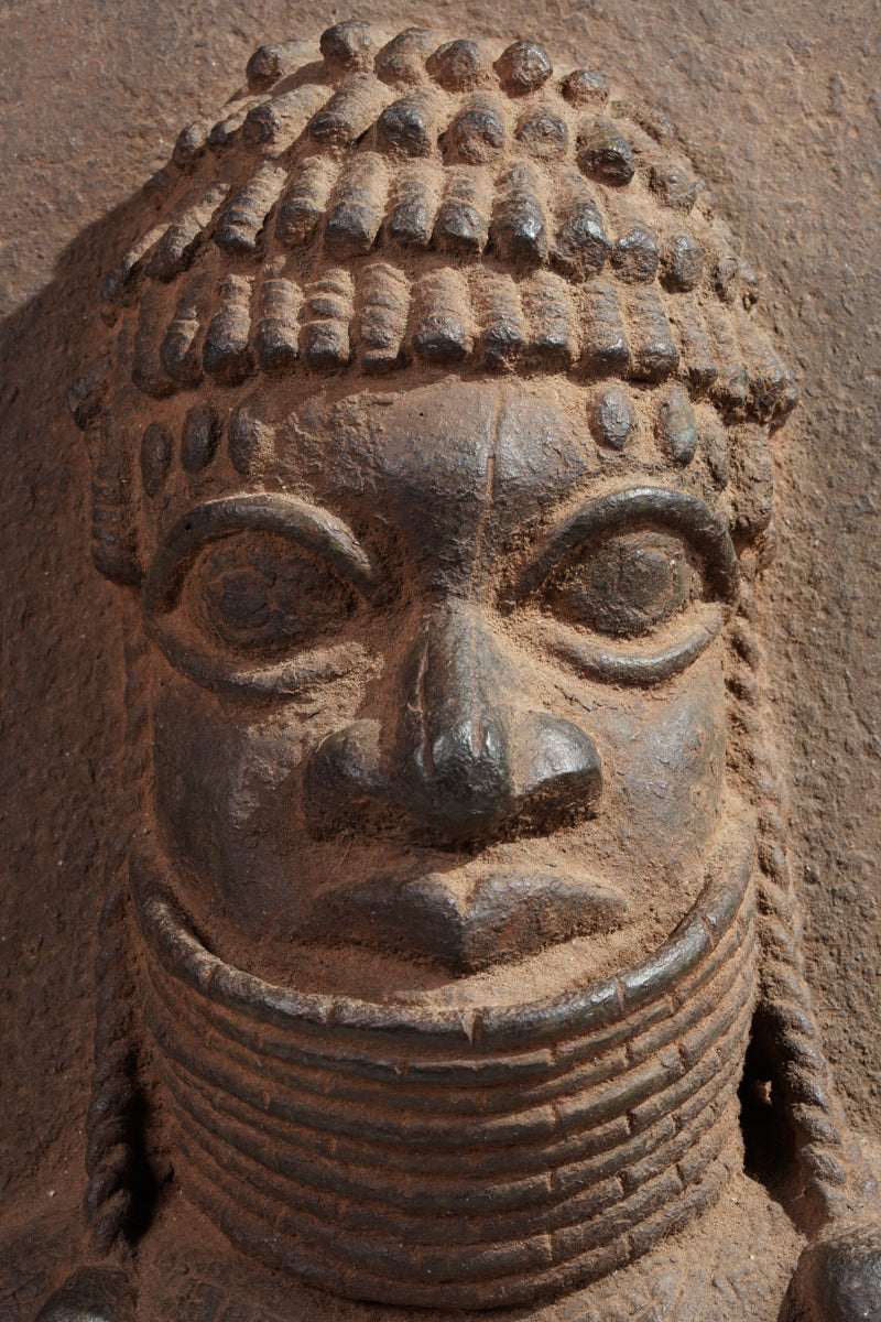 A Bronze plate in the style of Benin