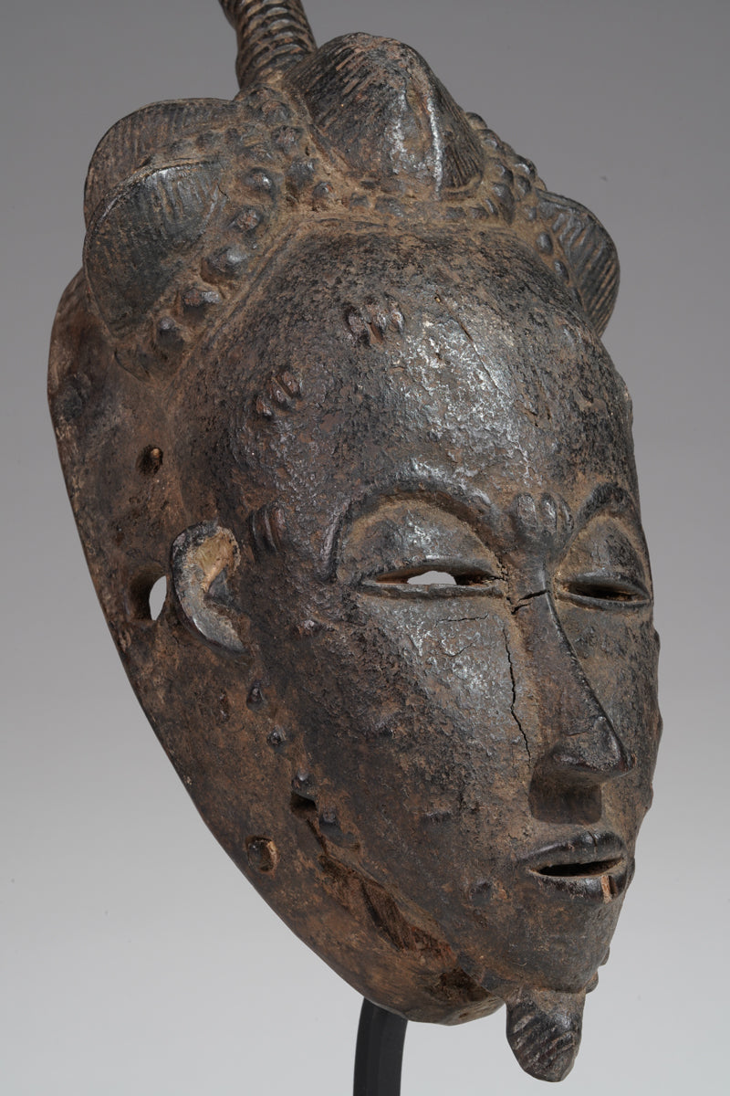 A Baule mask from the Toumodi region