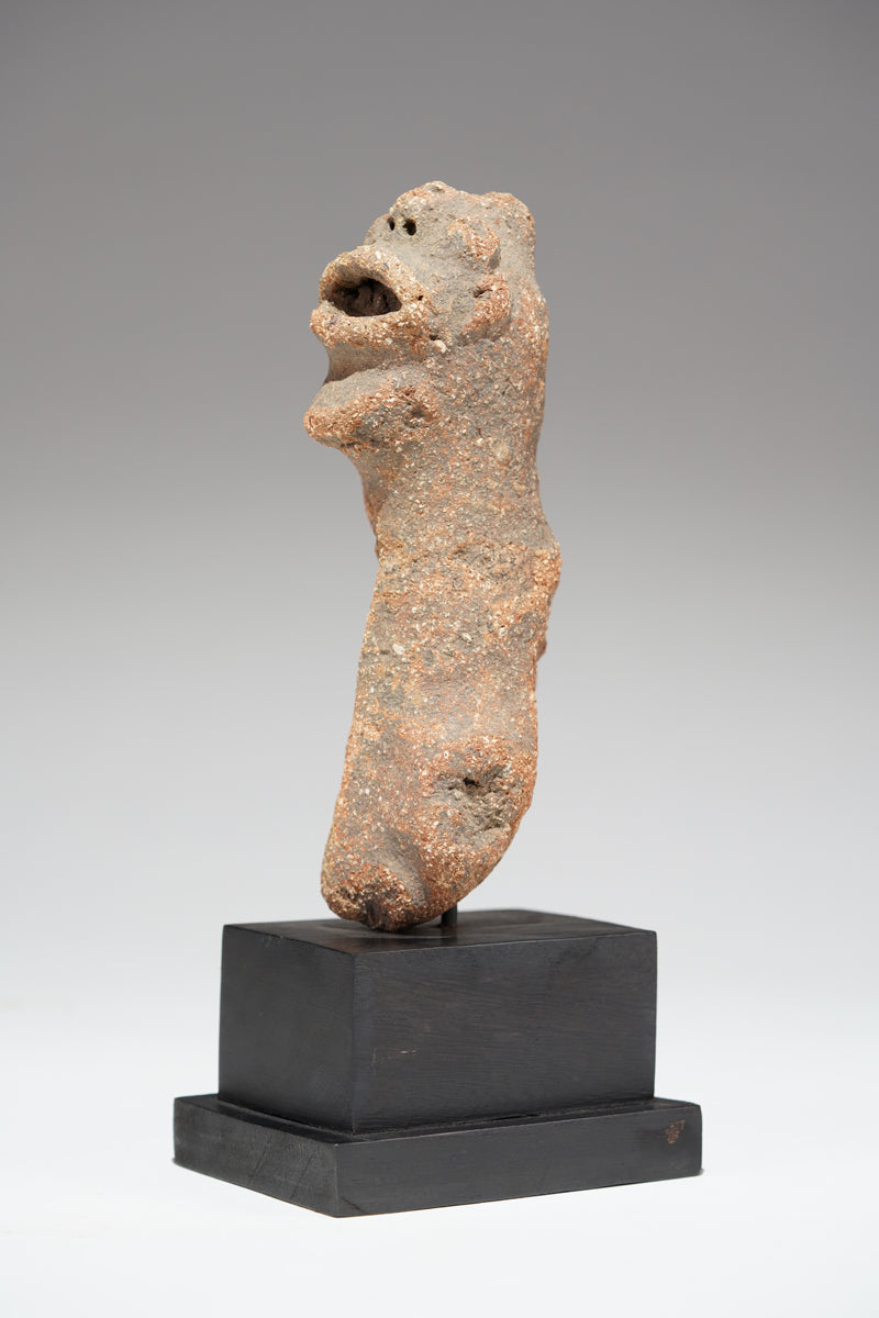 A fragmented terracotta bust
