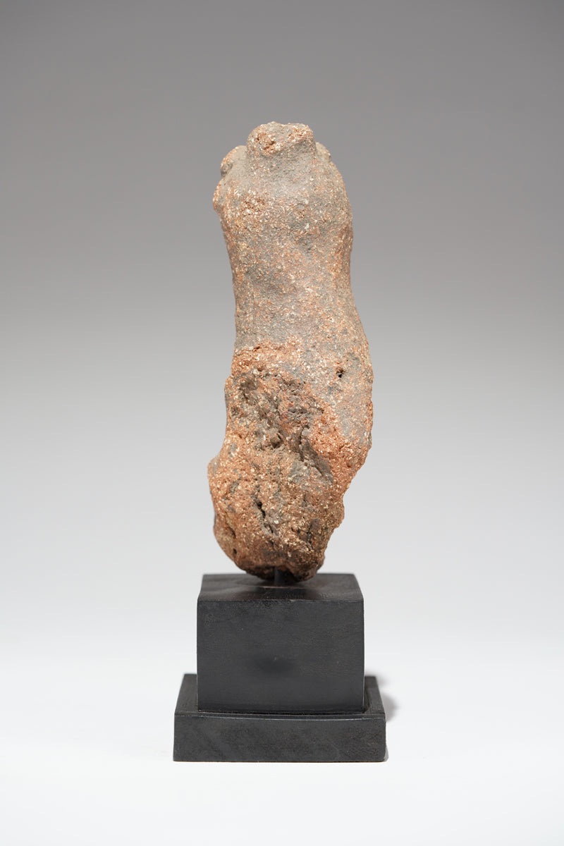A fragmented terracotta bust