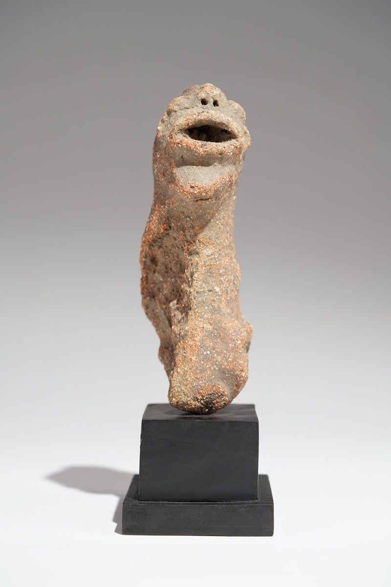 A fragmented terracotta bust