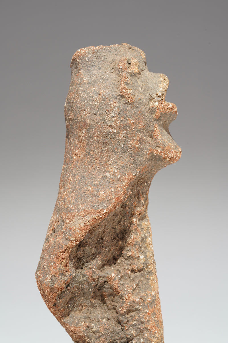 A fragmented terracotta bust