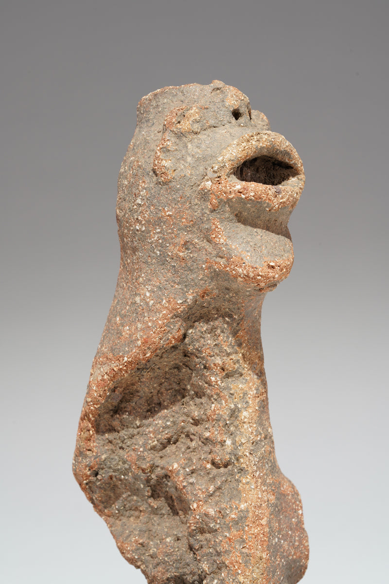 A fragmented terracotta bust
