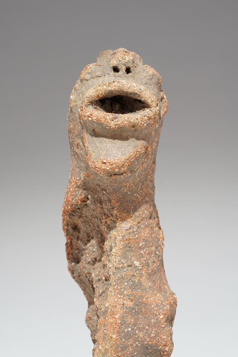 A fragmented terracotta bust