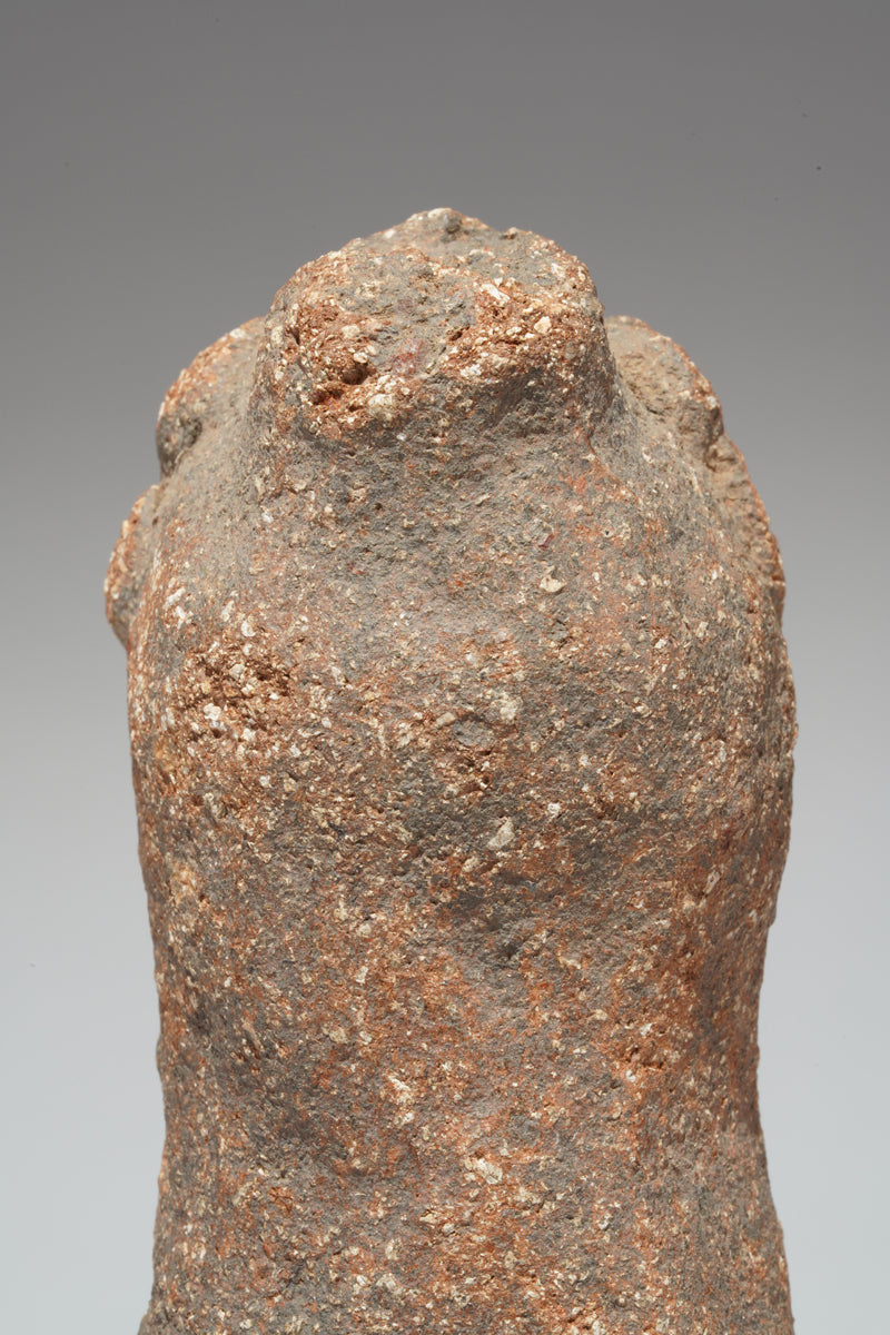 A fragmented terracotta bust